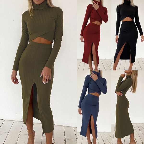 two piece dress 2 set women knitted suit crop mini dress long sleeve female matching autumn outfits 230208, White
two piece dress 2 set women knitted suit crop mini dress long sleeve female matching autumn outfits 230208, White