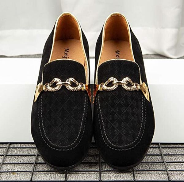 2023 party shoe men elegant coiffeur designer loafers italian fashion mens shoes wedding dress shoes men's formal luxury brands size: e, Black
2023 party shoe men elegant coiffeur designer loafers italian fashion mens shoes wedding dress shoes men's formal luxury brands size: e, Black