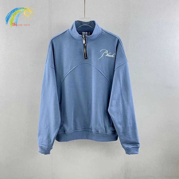 men's hoodies sweatshirts casual blue half zipper sweatshirts men women 1 1 classic embroidered hoodie loose stand collar splice pullov, Black
men's hoodies sweatshirts casual blue half zipper sweatshirts men women 1 1 classic embroidered hoodie loose stand collar splice pullov, Black