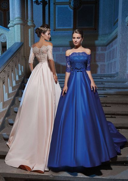 party dresses royal blue evening 2023 off shoulder 34 three quarter sleeves satin lace applique prom gown formal occasion 230208, White;black
party dresses royal blue evening 2023 off shoulder 34 three quarter sleeves satin lace applique prom gown formal occasion 230208, White;black