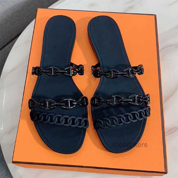 2022 women slipper designer sandals rivage chaine d'ancre rubber jelly sandals slides flat flip flops slippers party wedding shoes with, Black
2022 women slipper designer sandals rivage chaine d'ancre rubber jelly sandals slides flat flip flops slippers party wedding shoes with, Black