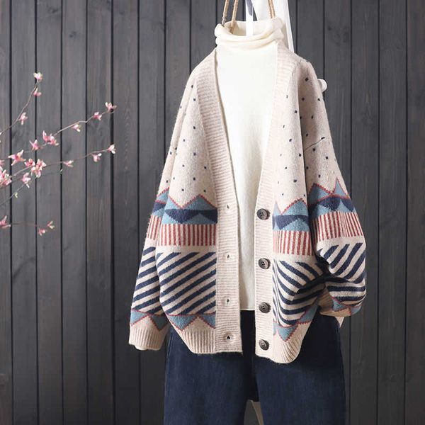 women's sweaters knits tees oversize cardigan women korean fashion geometric v-neck ladies knitted sweater thick female coat winter car, White;black
women's sweaters knits tees oversize cardigan women korean fashion geometric v-neck ladies knitted sweater thick female coat winter car, White;black