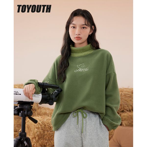 womens hoodies sweatshirts toyouth women fake two piece fleece sweatshirt winter long sleeve half turtleneck loose hoodie casual streetwear, Black
womens hoodies sweatshirts toyouth women fake two piece fleece sweatshirt winter long sleeve half turtleneck loose hoodie casual streetwear, Black