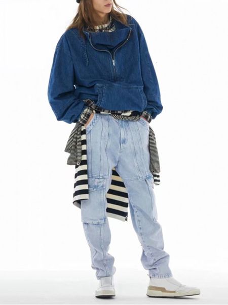 women s jackets autumn winter women stand collar denim coat loose lady fashion long sleeve pullover jacket outwear with half zipper 230208, Black;brown
women s jackets autumn winter women stand collar denim coat loose lady fashion long sleeve pullover jacket outwear with half zipper 230208, Black;brown