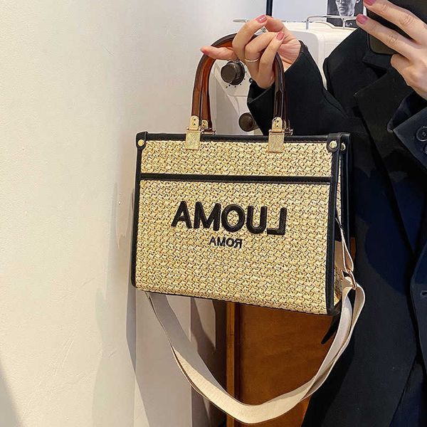 stores export handbags online fashion new straw woven women's handbag simple large capacity tote bag busins
stores export handbags online fashion new straw woven women's handbag simple large capacity tote bag busins