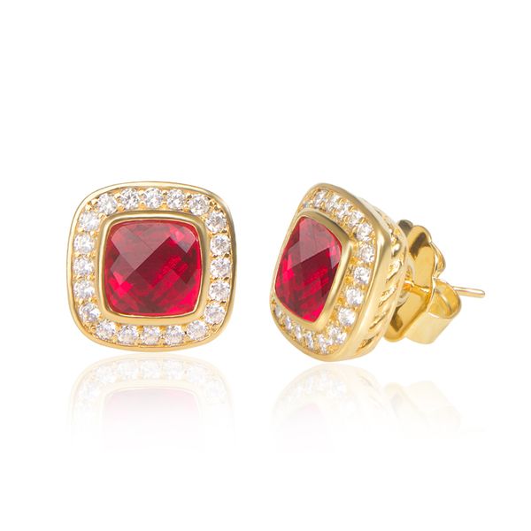 stud earrings 18k gold plating with garnet cubic zircon jewelry women gift earrings wedding stud, Golden;silver
stud earrings 18k gold plating with garnet cubic zircon jewelry women gift earrings wedding stud, Golden;silver