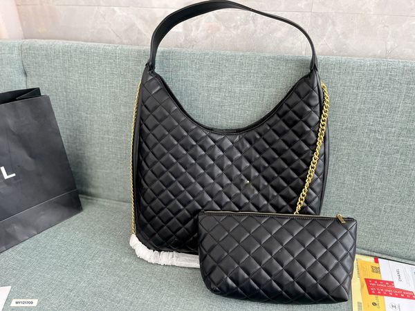 women's cowhide hippie designer bag garbage bag classic metal chain strap black handbag crossbody bag large capacity shopping bag
women's cowhide hippie designer bag garbage bag classic metal chain strap black handbag crossbody bag large capacity shopping bag