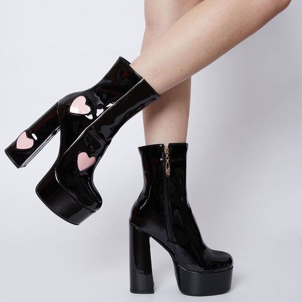 boots chunky platform women ankle antumn winter brand design heart office lady comfy modern shoes bige size 43 230208, Black
boots chunky platform women ankle antumn winter brand design heart office lady comfy modern shoes bige size 43 230208, Black