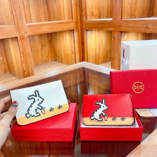 luxury designer change purse card pack cow pickup bag 23 new year of the rabbit cute ultra-thin premium limited cards bag zodiac zipper zero, Red;black
luxury designer change purse card pack cow pickup bag 23 new year of the rabbit cute ultra-thin premium limited cards bag zodiac zipper zero, Red;black