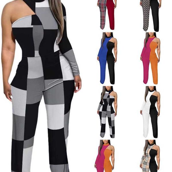 designer casual women clothing jumpsuits fashion bodysuits printed one sleeve trousers rompers plus size 3xl, Black;white
designer casual women clothing jumpsuits fashion bodysuits printed one sleeve trousers rompers plus size 3xl, Black;white