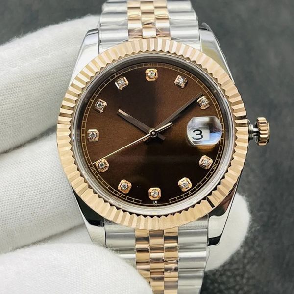 mens classic watches 40mm dial master automaticon tractedc watch mechanical sapphire watch model folding luxury wristwatch fashion 2023, Slivery;brown
mens classic watches 40mm dial master automaticon tractedc watch mechanical sapphire watch model folding luxury wristwatch fashion 2023, Slivery;brown