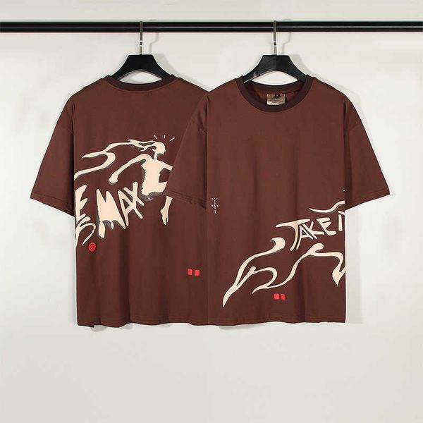 men's t-shirts 2023ss brown waist flame t shirt men women retro brown plain cloth short sleeved tshirt j230208, White;black
men's t-shirts 2023ss brown waist flame t shirt men women retro brown plain cloth short sleeved tshirt j230208, White;black