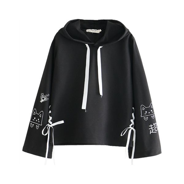 women s hoodies sweatshirts merry pretty cartoon cat print hooded winter women long sleeve harajuku pullovers femme cotton lace up 230208, Black
women s hoodies sweatshirts merry pretty cartoon cat print hooded winter women long sleeve harajuku pullovers femme cotton lace up 230208, Black