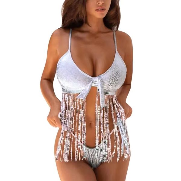 designer swimwear bikini sequin bikini set women 2023 new shiny tassel push up designer swimwear beach bathing suit silver snakeskin thong s, White;black
designer swimwear bikini sequin bikini set women 2023 new shiny tassel push up designer swimwear beach bathing suit silver snakeskin thong s, White;black