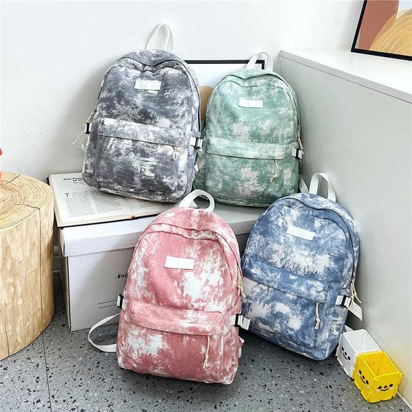 bags new schoolbag female capacity junior high school student small fresh tie dyed canvas backpack
bags new schoolbag female capacity junior high school student small fresh tie dyed canvas backpack