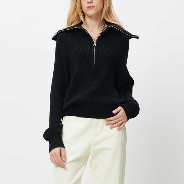 women's sweaters turtleneck long sleeve oversize sweater winter zipper knitted pulovers loose solid black for 230118, White;black
women's sweaters turtleneck long sleeve oversize sweater winter zipper knitted pulovers loose solid black for 230118, White;black