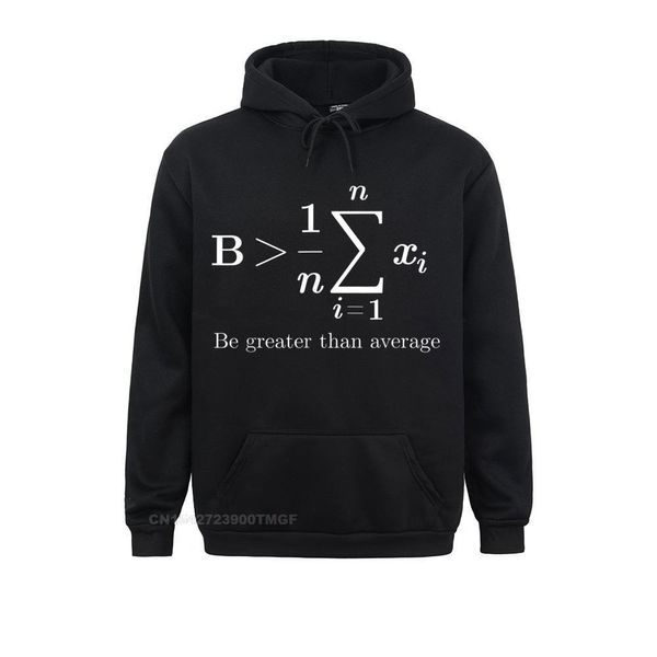 

men s hoodies sweatshirts family brand math be greater than average oversized hoodie men geek long sleeve sportswears 230208, Black