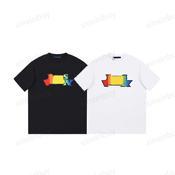 xinxinbuy men designer tee t shirt 23ss rainbow gradient print letter short sleeve cotton women white black khaki s-2xl, Black;brown
xinxinbuy men designer tee t shirt 23ss rainbow gradient print letter short sleeve cotton women white black khaki s-2xl, Black;brown