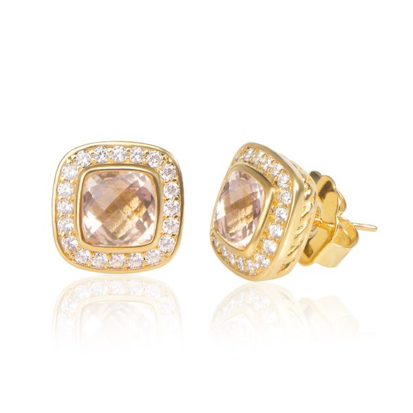 luxuryearrings 18k gold plating stud with morganite women gift earrings wedding stud earrings, Golden;silver
luxuryearrings 18k gold plating stud with morganite women gift earrings wedding stud earrings, Golden;silver