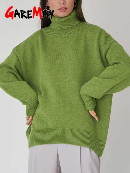 women's sweaters winter white turtleneck long sleeve warm oversized knitted female pullove autumn basic for women 2023 230118, White;black
women's sweaters winter white turtleneck long sleeve warm oversized knitted female pullove autumn basic for women 2023 230118, White;black