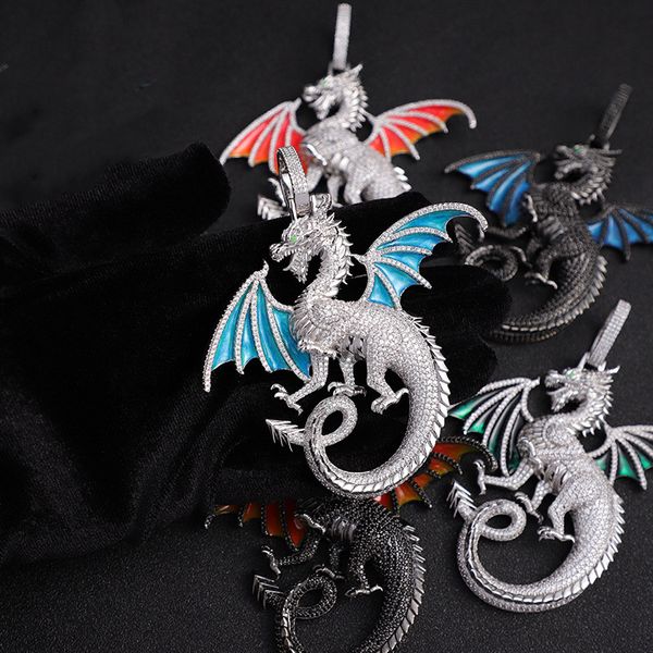 men women new trendy necklace gold silver colors bling cz dragon pendant necklace with 3mm 24inch rope chain necklace nice gift
men women new trendy necklace gold silver colors bling cz dragon pendant necklace with 3mm 24inch rope chain necklace nice gift