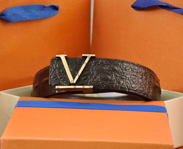 high-quality men women designer belt fashion vintage alligator toothpick grain letter smooth buckle casual belts width 3.8cm black strap bod, Black;brown
high-quality men women designer belt fashion vintage alligator toothpick grain letter smooth buckle casual belts width 3.8cm black strap bod, Black;brown