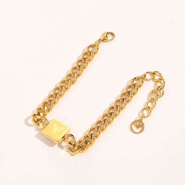 2023 new fashionable classic bracelets chain women bangle 18k gold plated stainless steel crystal lovers gift wristband cuff chain designer, Black
2023 new fashionable classic bracelets chain women bangle 18k gold plated stainless steel crystal lovers gift wristband cuff chain designer, Black