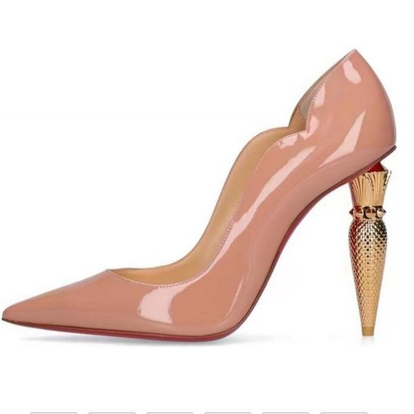 runway luxury brand wedding pumps women's shoes 2023 red bottom new metal radish heels leather pointy toe elegant female banquet dress, Black
runway luxury brand wedding pumps women's shoes 2023 red bottom new metal radish heels leather pointy toe elegant female banquet dress, Black