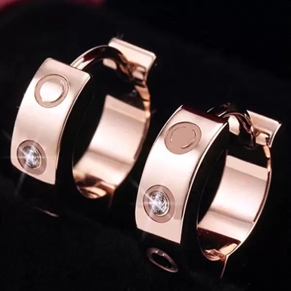 titanium steel stud earring for woman exquisite simple fashion c diamond ring lady earrings jewelry gift, Golden;silver
titanium steel stud earring for woman exquisite simple fashion c diamond ring lady earrings jewelry gift, Golden;silver