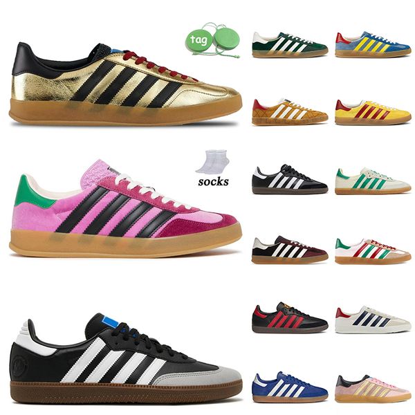 fashion samba shoe pink velve metallic gold monogram men women scarlet gum vegan black gum sneakers outdoor gazelle running shoes sambas gaz
fashion samba shoe pink velve metallic gold monogram men women scarlet gum vegan black gum sneakers outdoor gazelle running shoes sambas gaz