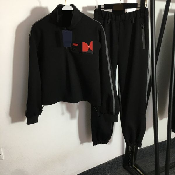 203 2023 spring brand same style two pieces sets lapel neck empire black long sleeve empire short pants meiyi, White
203 2023 spring brand same style two pieces sets lapel neck empire black long sleeve empire short pants meiyi, White