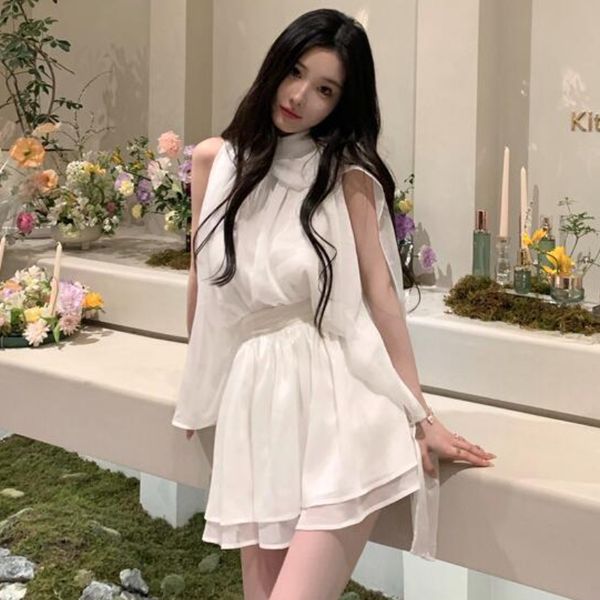 women's tracksuits elegant summer women fairy chiffon scarf collar shirt shawl streamer ol bouses aline thin pleated skirt 2pcs white, Gray
women's tracksuits elegant summer women fairy chiffon scarf collar shirt shawl streamer ol bouses aline thin pleated skirt 2pcs white, Gray