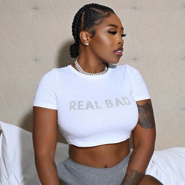 women s t shirt echoine fashion short sleeve diamond letter tshirt streetwear women crop white party tee summer 230208
women s t shirt echoine fashion short sleeve diamond letter tshirt streetwear women crop white party tee summer 230208