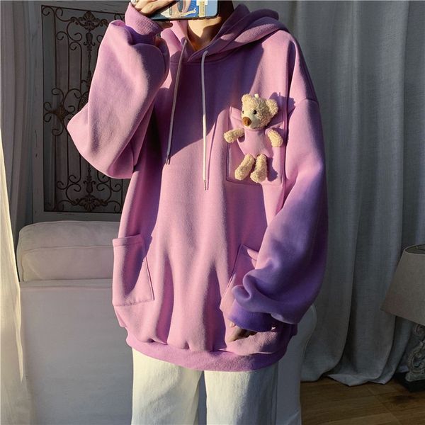 men s hoodies sweatshirts fashion men lovers bear autumn winter plus fleece thick design sense niche trends wild loose jacket 230208, Black
men s hoodies sweatshirts fashion men lovers bear autumn winter plus fleece thick design sense niche trends wild loose jacket 230208, Black