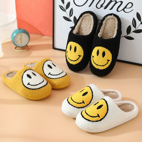 smiling face autumn and winter fluffy slippers couple cotton slippers womens home with cute thick bottom cartoon non-slip indoor warm, Black
smiling face autumn and winter fluffy slippers couple cotton slippers womens home with cute thick bottom cartoon non-slip indoor warm, Black