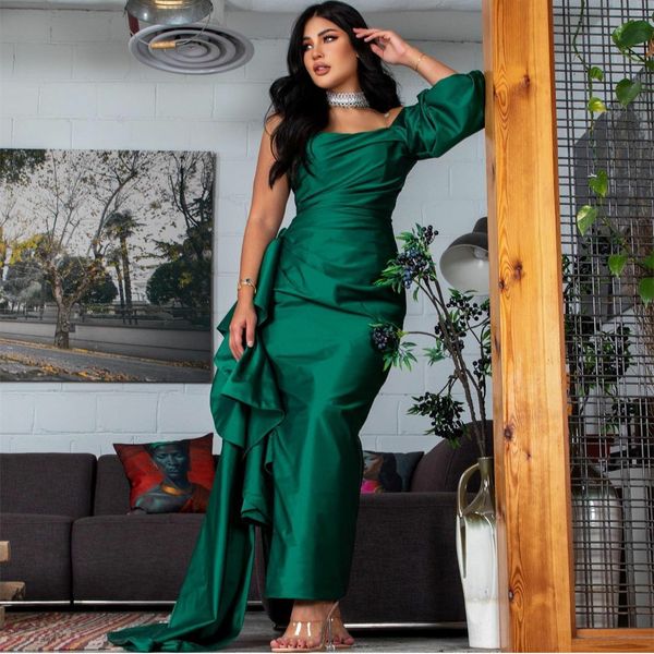 party dresses elegant long green one shoulder evening mermaid taffeta ruffled prom dress ankle length 230208, White;black
party dresses elegant long green one shoulder evening mermaid taffeta ruffled prom dress ankle length 230208, White;black