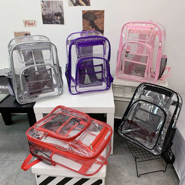 pvc backpack schoolbag large capacity backpack transparent backpack for summer230208
pvc backpack schoolbag large capacity backpack transparent backpack for summer230208