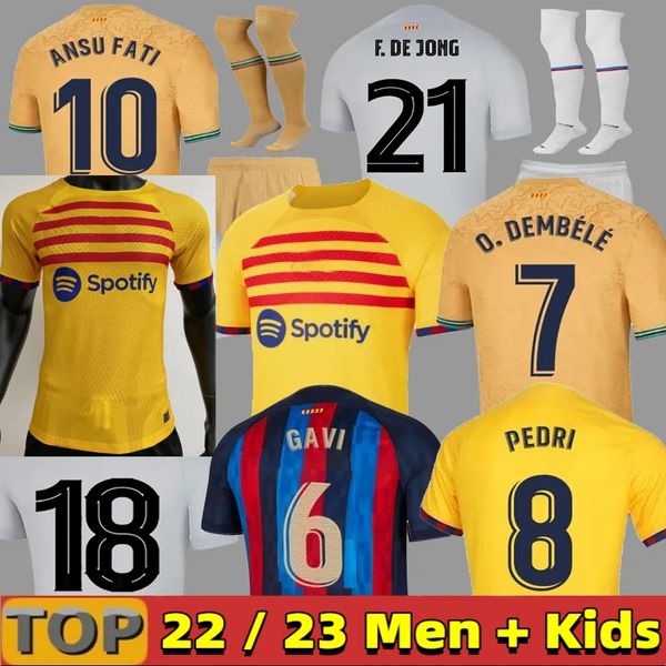 22 23 pedri gavi 4th soccer jersey lewandowski ferran camiseta de futbol auba barca raphinha 2022 2023 ansu fati football t shirt memphis ba, Black;yellow
22 23 pedri gavi 4th soccer jersey lewandowski ferran camiseta de futbol auba barca raphinha 2022 2023 ansu fati football t shirt memphis ba, Black;yellow