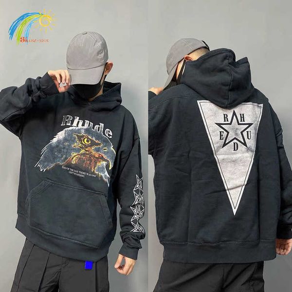 men's hoodies sweatshirts 2022fw heavy fabric eagle print hoodie hoody cotton oversized triangle star sleeve pullovers vintage sweatshi, Black
men's hoodies sweatshirts 2022fw heavy fabric eagle print hoodie hoody cotton oversized triangle star sleeve pullovers vintage sweatshi, Black
