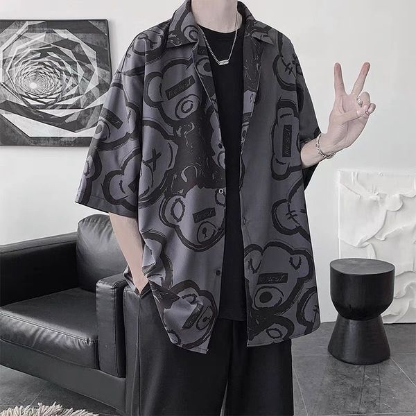 women s blouses shirts qweek harajuku blouse korean style oversized shirt bf black cool chiffon short sleeve button up alt clothes fashion, White
women s blouses shirts qweek harajuku blouse korean style oversized shirt bf black cool chiffon short sleeve button up alt clothes fashion, White