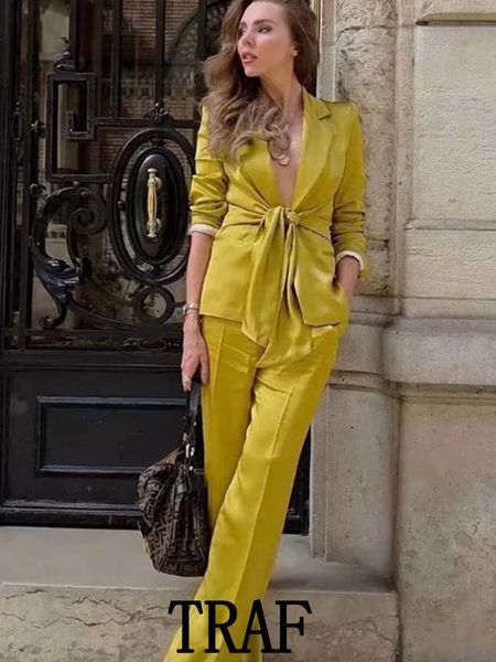 womens two piece pants traf 2 pieces ladies bow blazer suit sets office lady solid jacket wide leg trousers long sleeve pant outfits 230209, White
womens two piece pants traf 2 pieces ladies bow blazer suit sets office lady solid jacket wide leg trousers long sleeve pant outfits 230209, White
