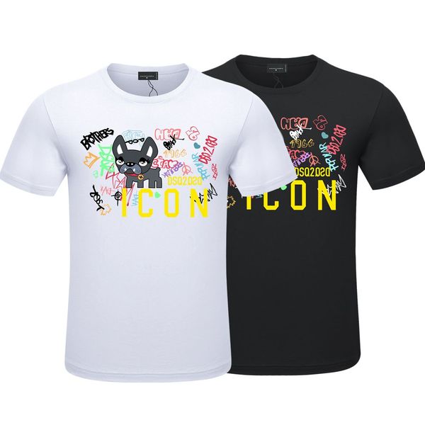 cotton fabric dsq2 t-shirt men's simple fashion short sleeve loose half sleeve round neck undercoat youth cartoon print dsq top, White;black
cotton fabric dsq2 t-shirt men's simple fashion short sleeve loose half sleeve round neck undercoat youth cartoon print dsq top, White;black