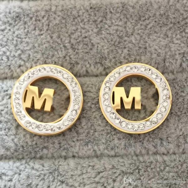 18k gold plated copper design classic m-letter stud earrings dangle drop crystal rhinestone wedding party jewelry accessories, Golden;silver
18k gold plated copper design classic m-letter stud earrings dangle drop crystal rhinestone wedding party jewelry accessories, Golden;silver