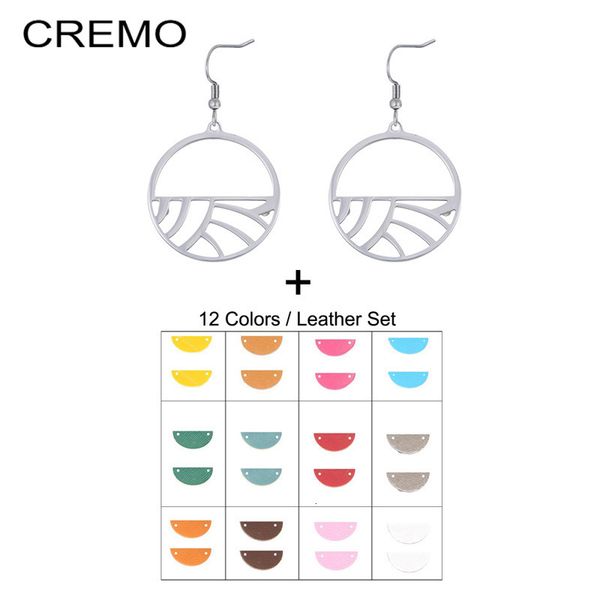 charm cremo stainless steel drop earring trendy boucle d'oreille femme interchangeable leather earing for women jewelry 230209, Golden
charm cremo stainless steel drop earring trendy boucle d'oreille femme interchangeable leather earing for women jewelry 230209, Golden