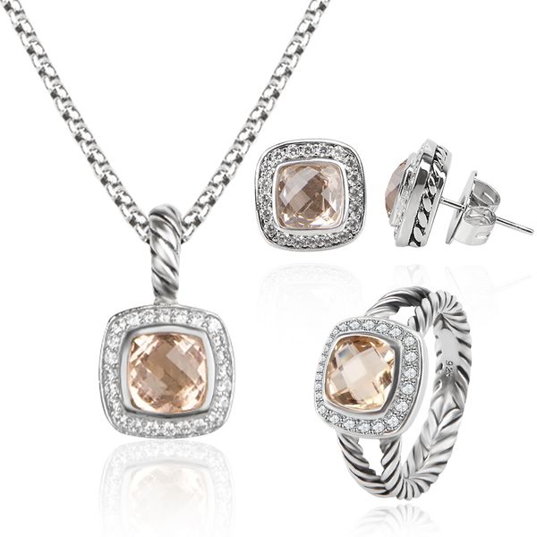 band rings jewelry set bracelet earrings necklace luxury charm sliver rings set bracelet twisted chain morgan zircon for women, Silver
band rings jewelry set bracelet earrings necklace luxury charm sliver rings set bracelet twisted chain morgan zircon for women, Silver