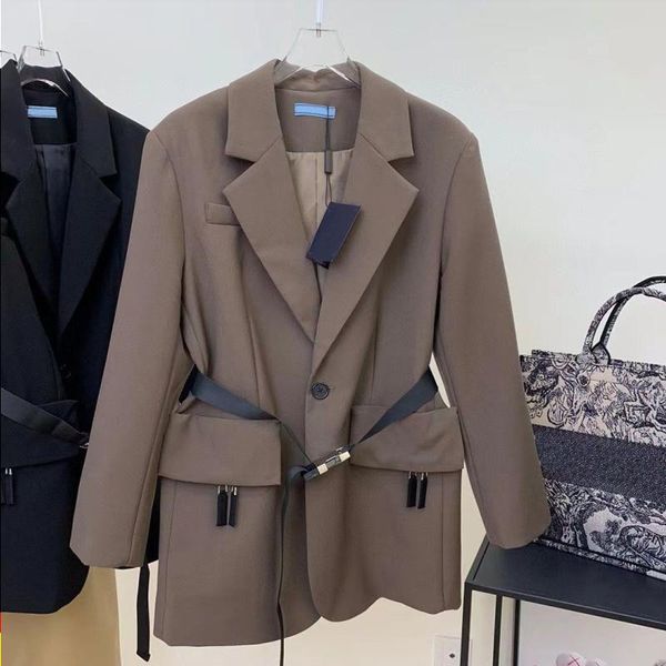 women's suit coat early spring designer jackets fashion matching inverted triangle letter medium and long suits nylon jack bccq, Gray
women's suit coat early spring designer jackets fashion matching inverted triangle letter medium and long suits nylon jack bccq, Gray
