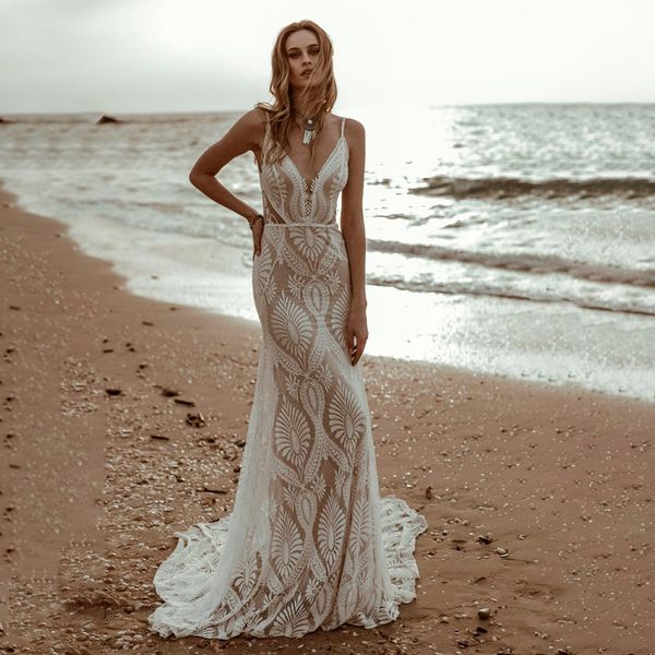 beach crochet lace wedding dress 2023 mermaid spaghetti straps backless bohemian civil country bride dress romantic vestidos hippie robes de, White
beach crochet lace wedding dress 2023 mermaid spaghetti straps backless bohemian civil country bride dress romantic vestidos hippie robes de, White