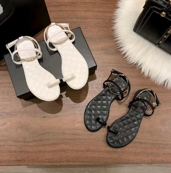 womens simple designer sandal chain flat bottom shoes rhombus lattice leather womens leisure sandbeach shoe fashion pure color sandals, Black
womens simple designer sandal chain flat bottom shoes rhombus lattice leather womens leisure sandbeach shoe fashion pure color sandals, Black
