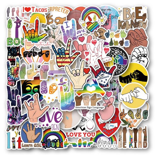 50pcs american sign language stickers asl graffiti kids toy skateboard car motorcycle bicycle sticker decals wholesale
50pcs american sign language stickers asl graffiti kids toy skateboard car motorcycle bicycle sticker decals wholesale