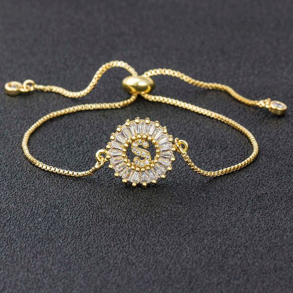 designer bracelet jewlery for women nidin selling a-z initial micro pave cubic zircon letter charm chain bracelet adjustable women's va, Golden;silver
designer bracelet jewlery for women nidin selling a-z initial micro pave cubic zircon letter charm chain bracelet adjustable women's va, Golden;silver
